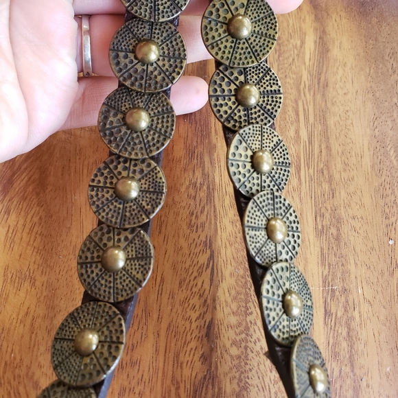 Belt brass colored hardware 34 36 38 - Picture 4 of 11